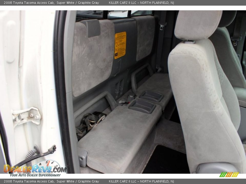 2008 Toyota Tacoma Access Cab Super White / Graphite Gray Photo #21