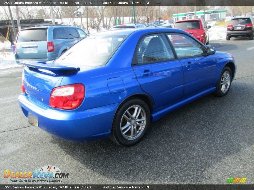 2005 Subaru Impreza WRX Sedan WR Blue Pearl / Black Photo #6
