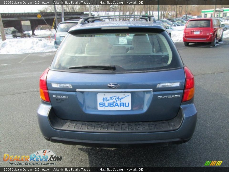 2006 Subaru Outback 2.5i Wagon Atlantic Blue Pearl / Taupe Photo #7