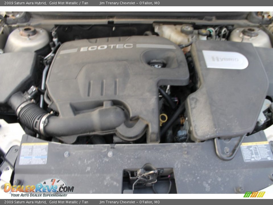 2009 Saturn Aura Hybrid 2.4 Liter DOHC 16-Valve VVT 4 Cylinder Gasoline/Electric Hybrid Engine Photo #6