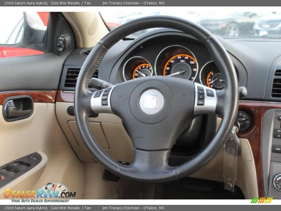 2009 Saturn Aura Hybrid Steering Wheel Photo #10