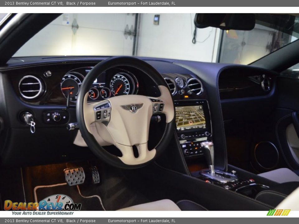 2013 Bentley Continental GT V8 Black / Porpoise Photo #5