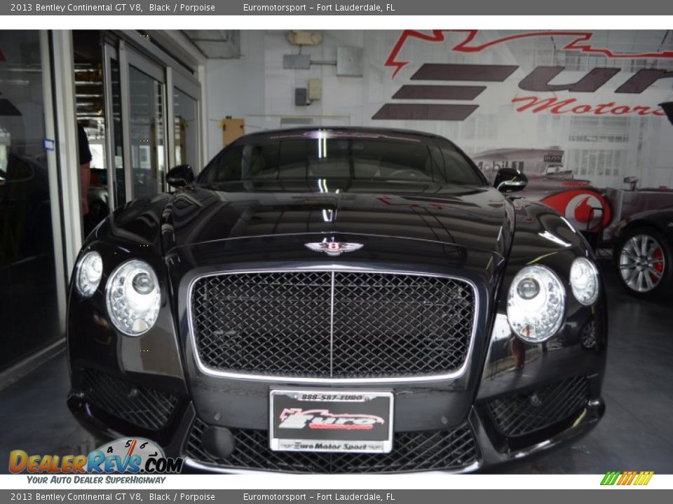 2013 Bentley Continental GT V8 Black / Porpoise Photo #13