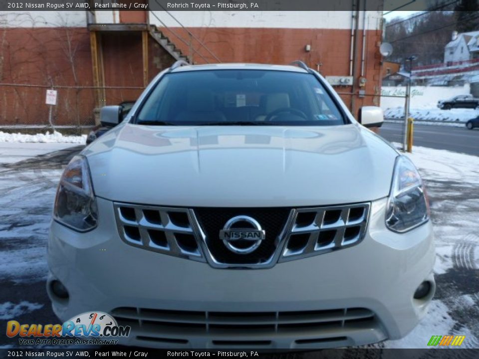 2012 Nissan Rogue SV AWD Pearl White / Gray Photo #18