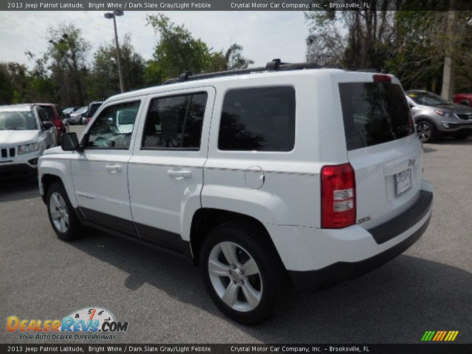 2013 Jeep Patriot Latitude Bright White / Dark Slate Gray/Light Pebble Photo #3