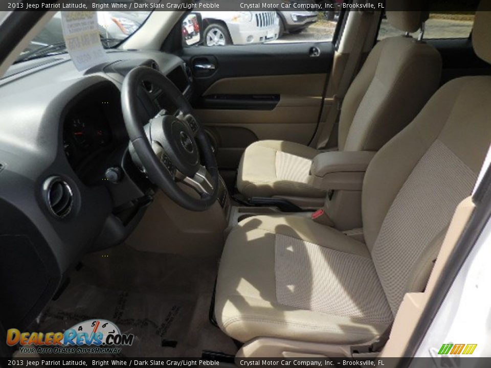 2013 Jeep Patriot Latitude Bright White / Dark Slate Gray/Light Pebble Photo #4