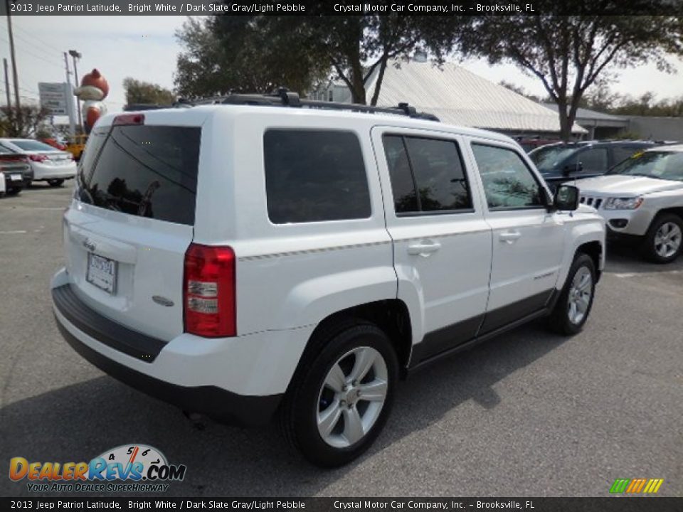 2013 Jeep Patriot Latitude Bright White / Dark Slate Gray/Light Pebble Photo #9