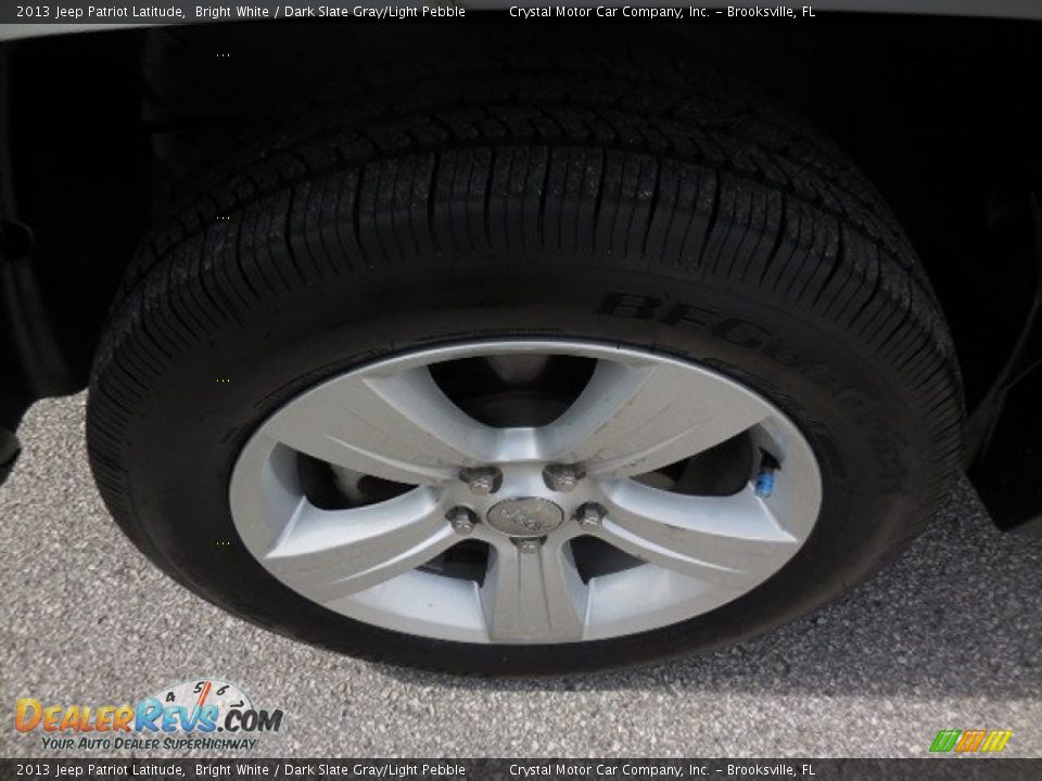 2013 Jeep Patriot Latitude Bright White / Dark Slate Gray/Light Pebble Photo #15