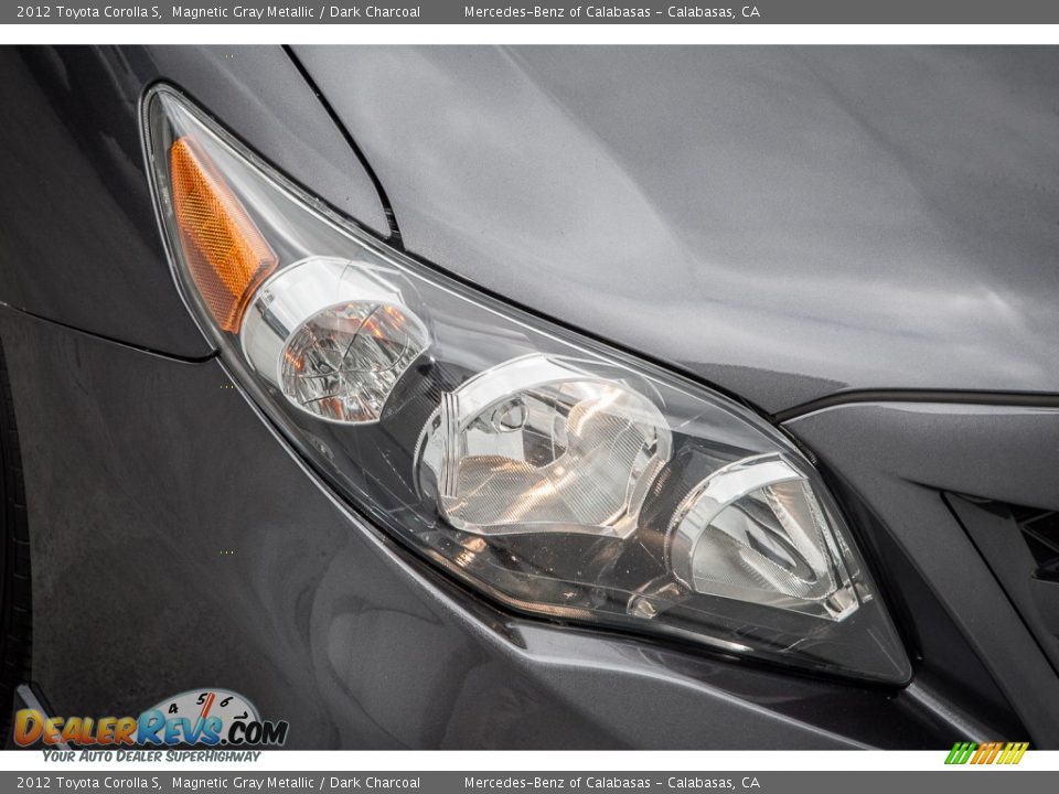 2012 Toyota Corolla S Magnetic Gray Metallic / Dark Charcoal Photo #26