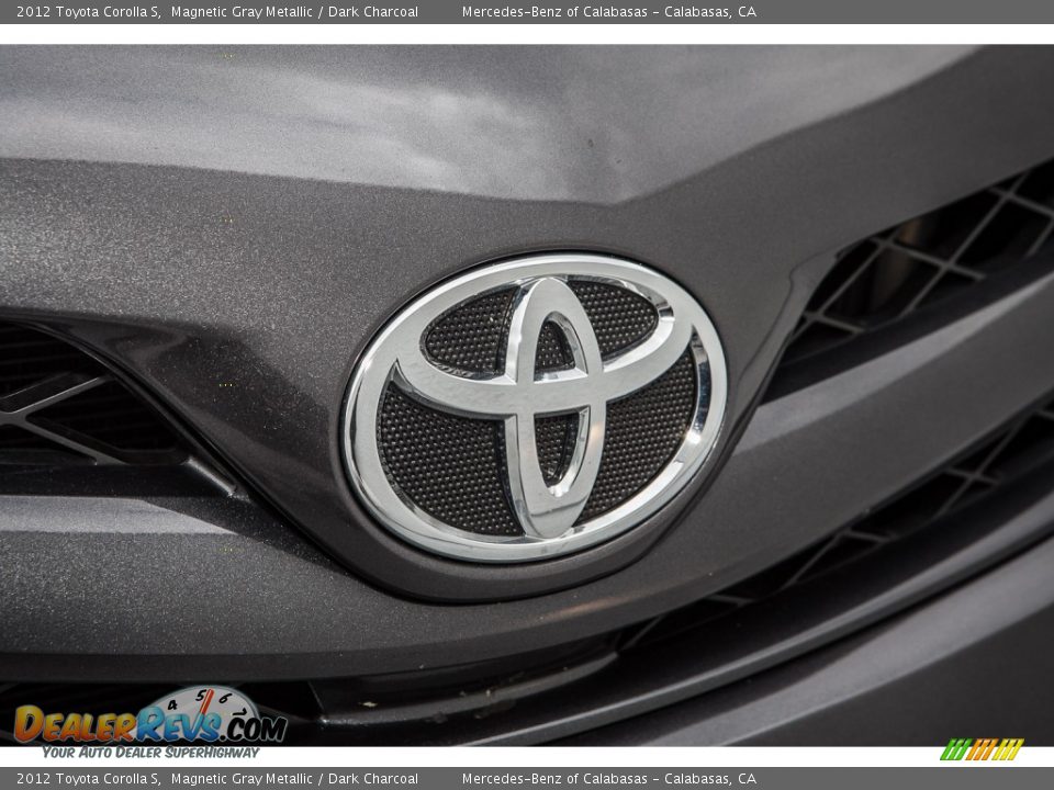 2012 Toyota Corolla S Magnetic Gray Metallic / Dark Charcoal Photo #27