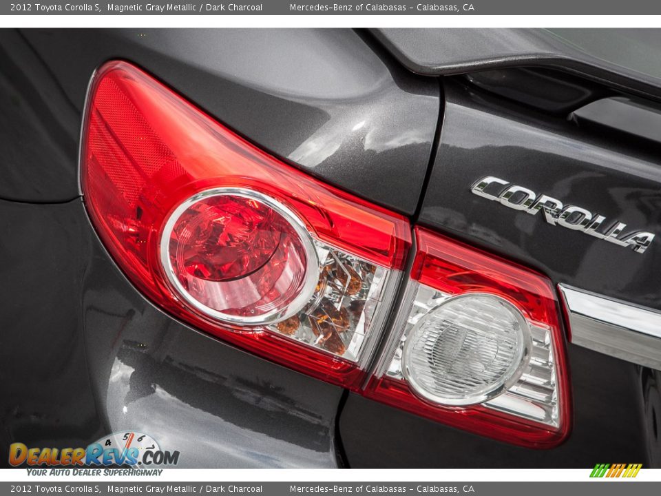 2012 Toyota Corolla S Magnetic Gray Metallic / Dark Charcoal Photo #28