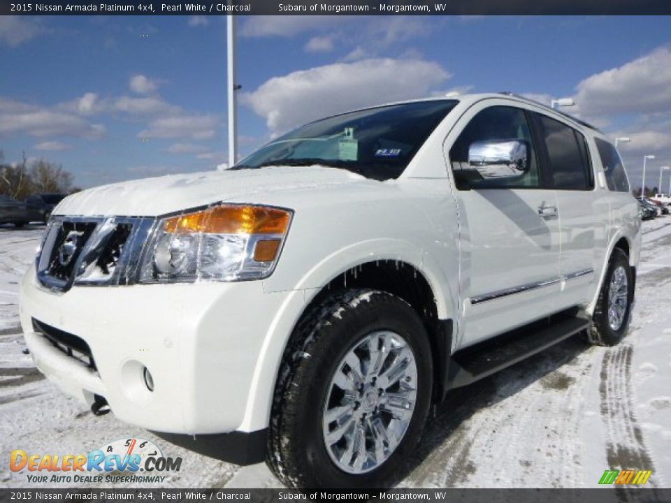 Front 3/4 View of 2015 Nissan Armada Platinum 4x4 Photo #7