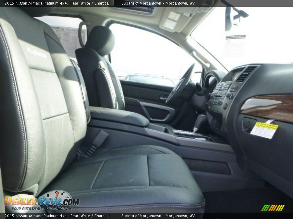 2015 Nissan Armada Platinum 4x4 Pearl White / Charcoal Photo #9