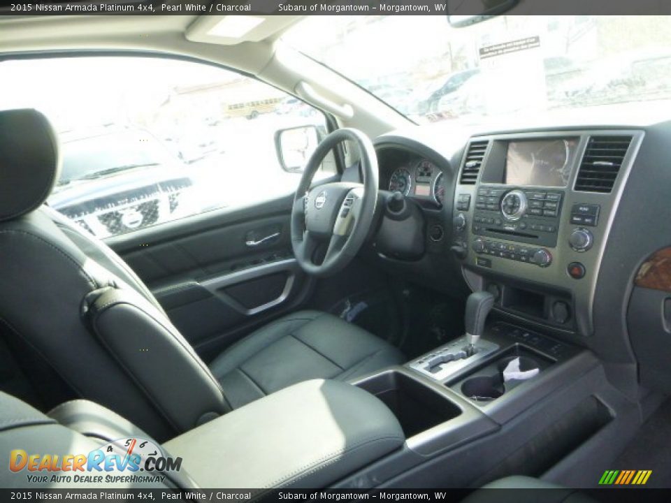 2015 Nissan Armada Platinum 4x4 Pearl White / Charcoal Photo #10