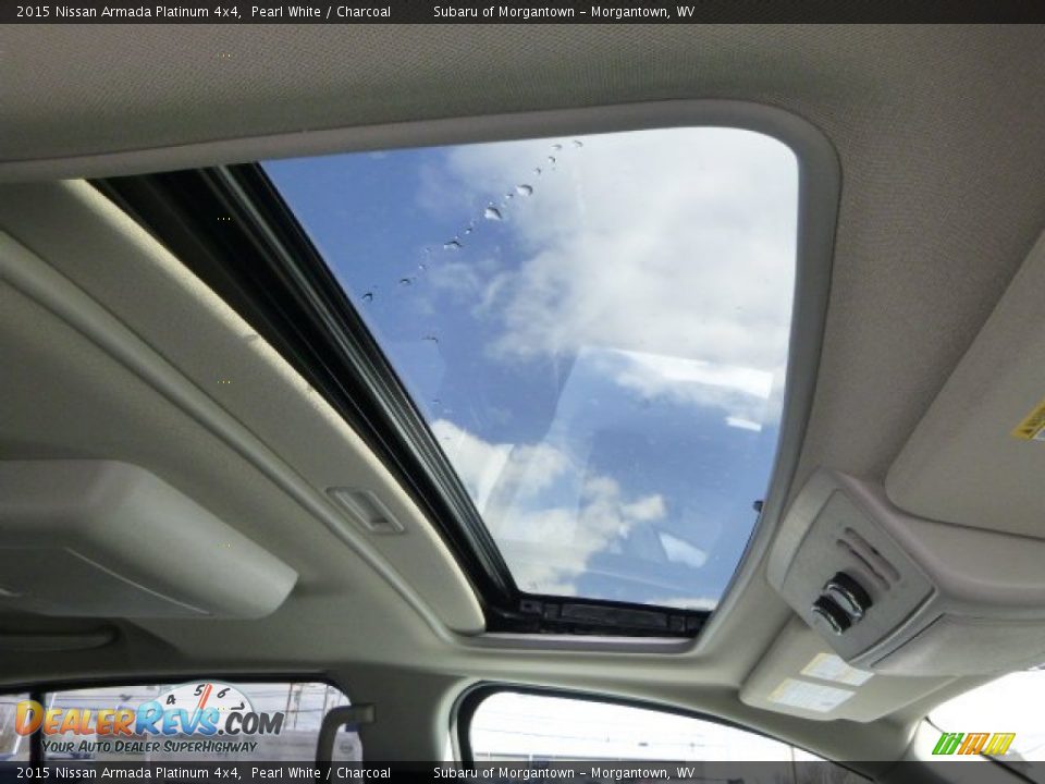 2015 Nissan Armada Platinum 4x4 Pearl White / Charcoal Photo #11