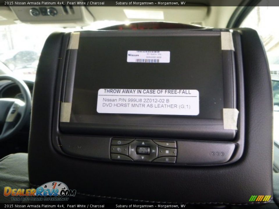 2015 Nissan Armada Platinum 4x4 Pearl White / Charcoal Photo #12