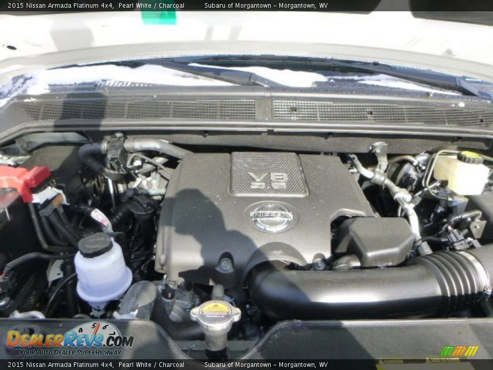 2015 Nissan Armada Platinum 4x4 Pearl White / Charcoal Photo #18