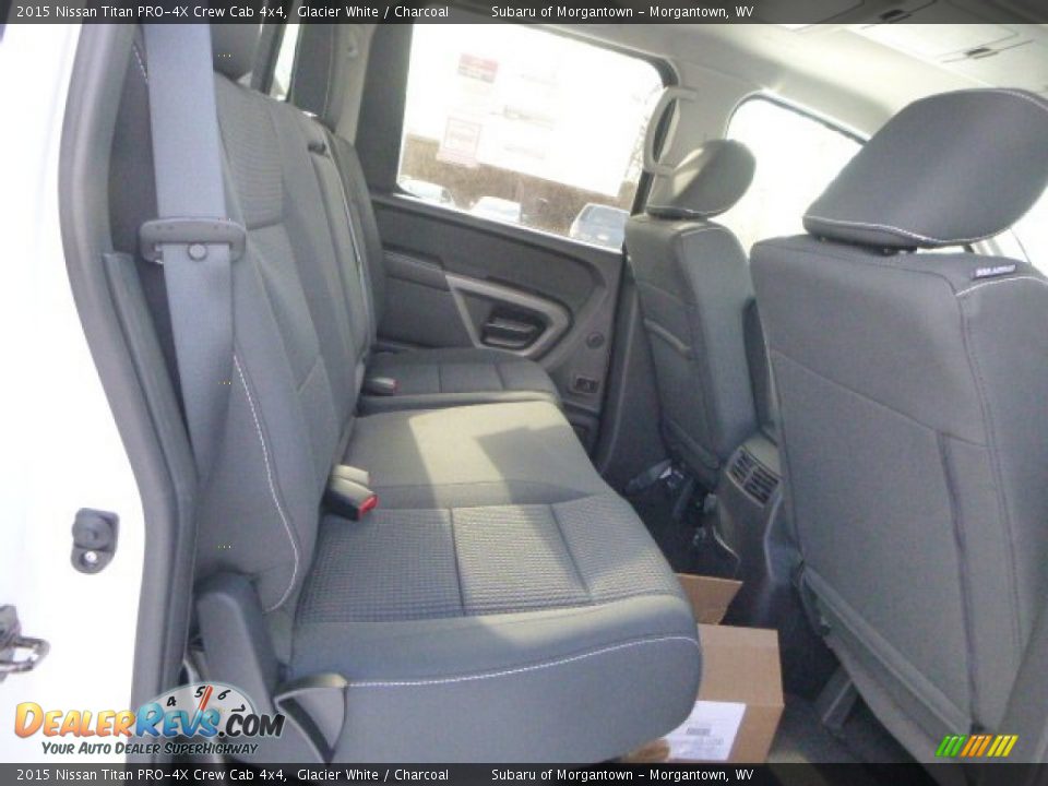 Rear Seat of 2015 Nissan Titan PRO-4X Crew Cab 4x4 Photo #12