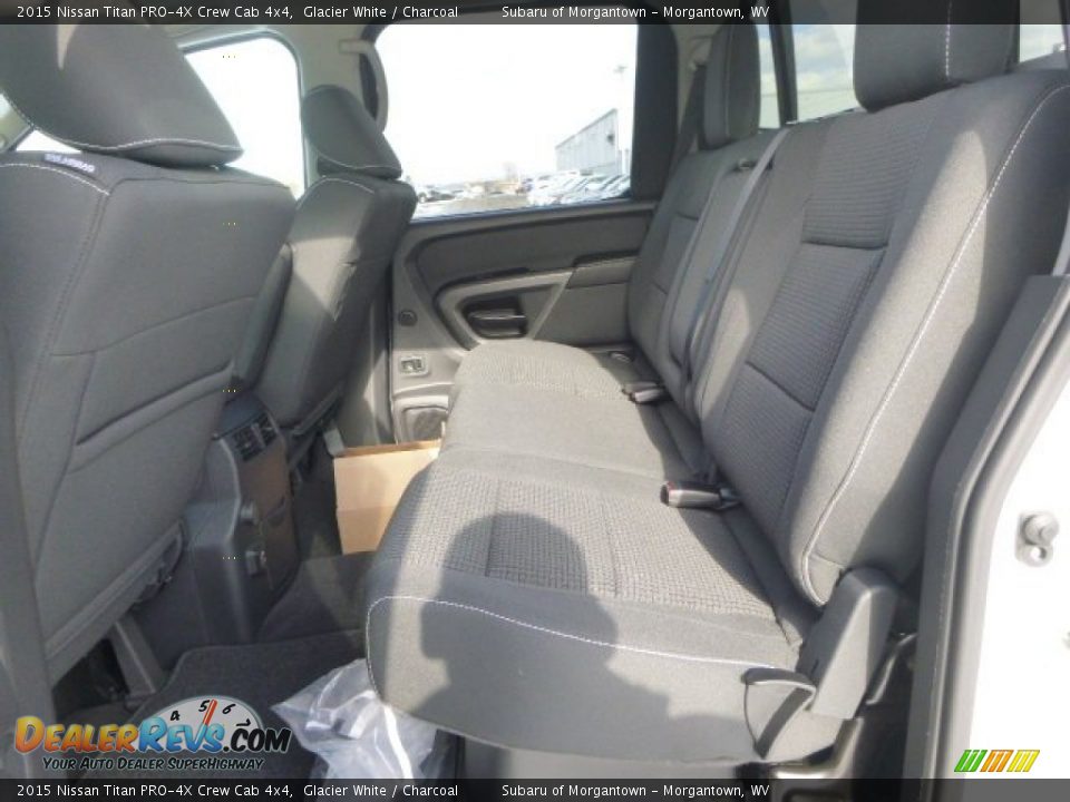 Rear Seat of 2015 Nissan Titan PRO-4X Crew Cab 4x4 Photo #13