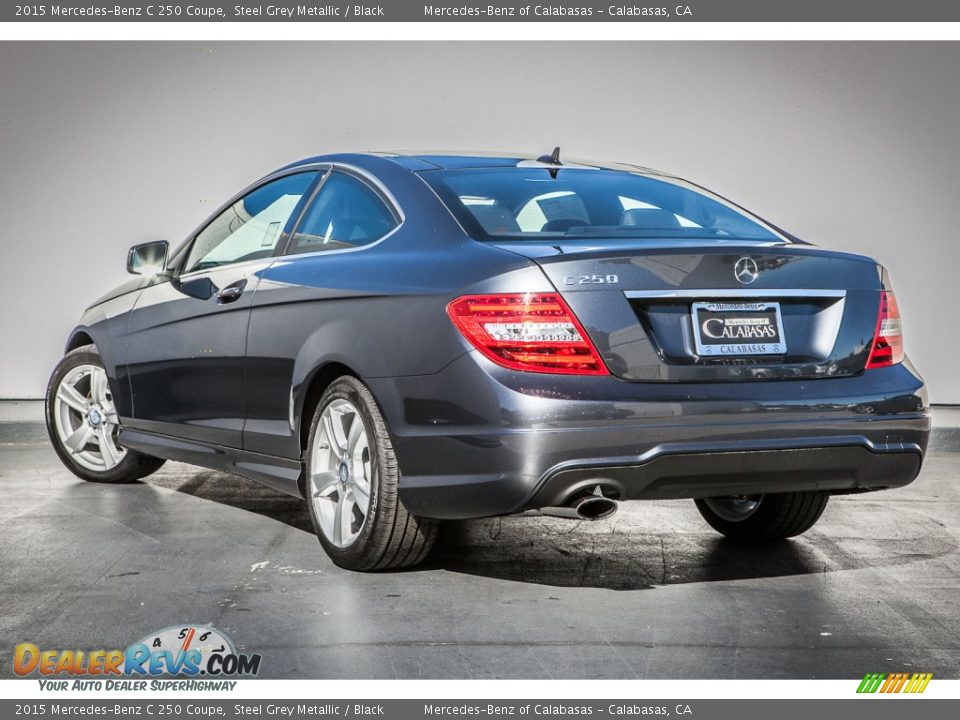 2015 Mercedes-Benz C 250 Coupe Steel Grey Metallic / Black Photo #2