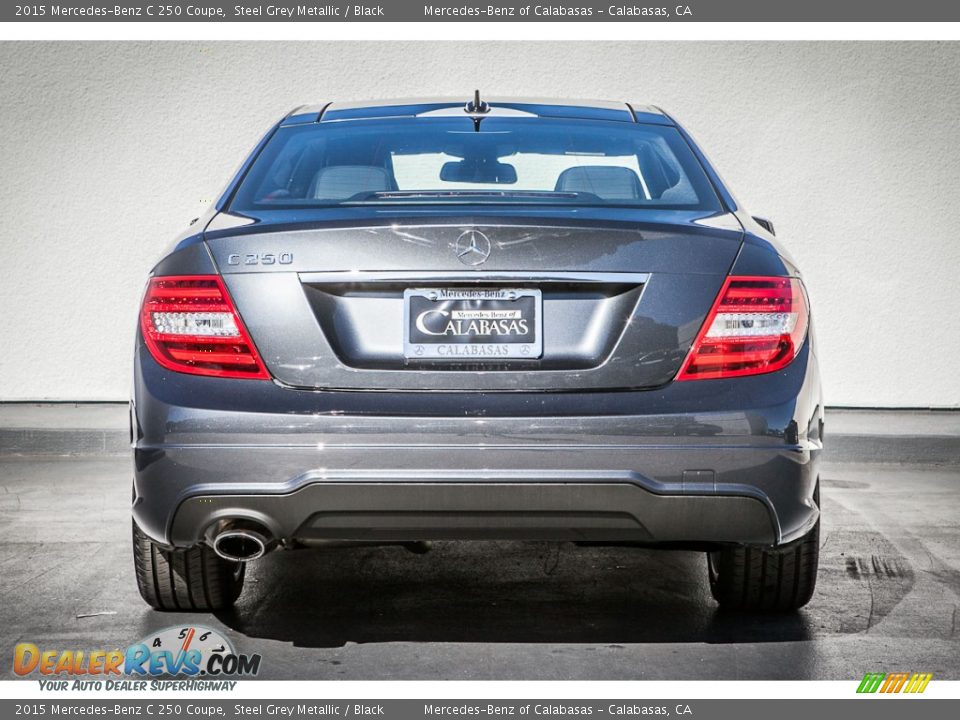 2015 Mercedes-Benz C 250 Coupe Steel Grey Metallic / Black Photo #3