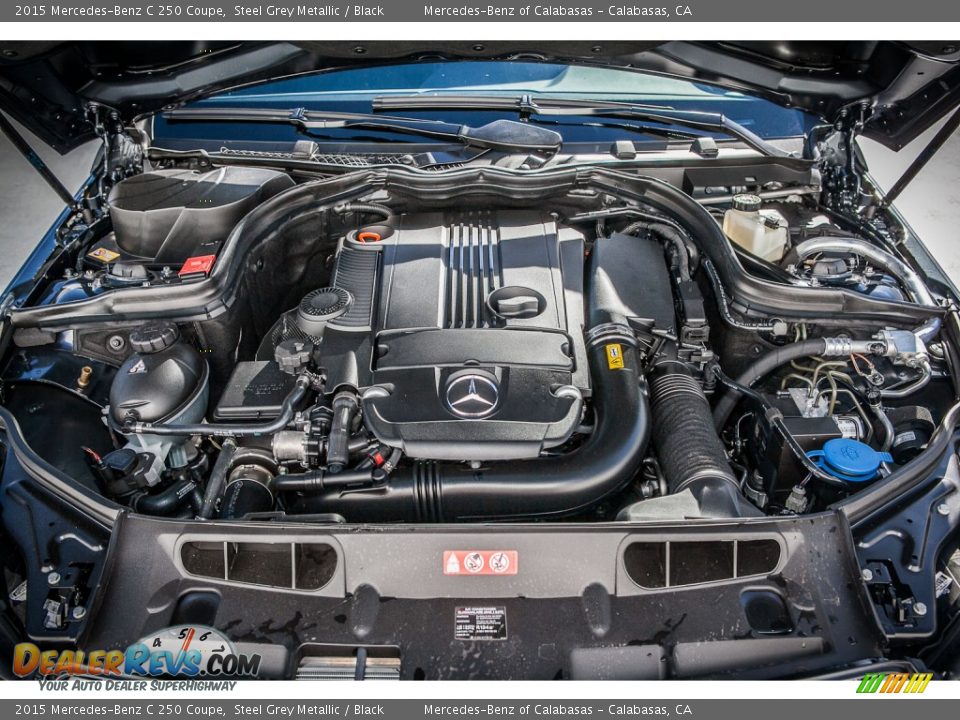 2015 Mercedes-Benz C 250 Coupe Steel Grey Metallic / Black Photo #9