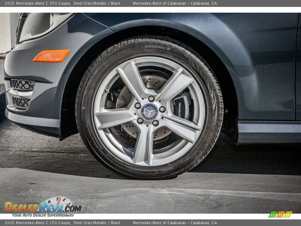 2015 Mercedes-Benz C 250 Coupe Steel Grey Metallic / Black Photo #10