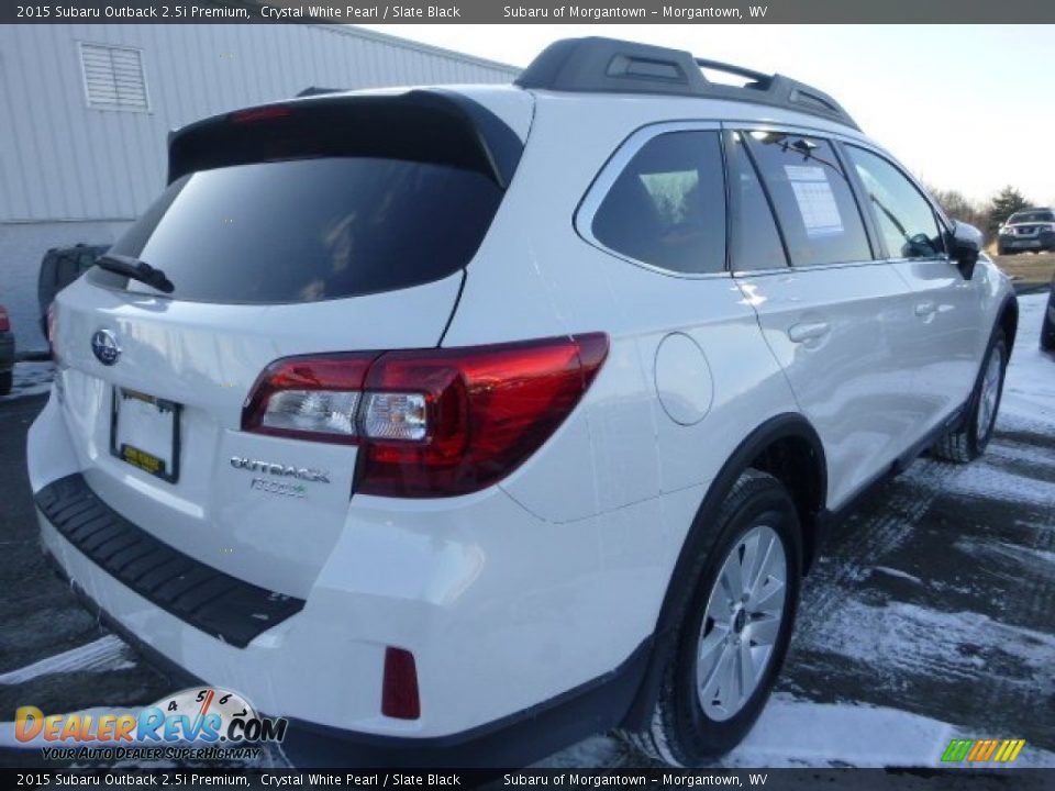 2015 Subaru Outback 2.5i Premium Crystal White Pearl / Slate Black Photo #3