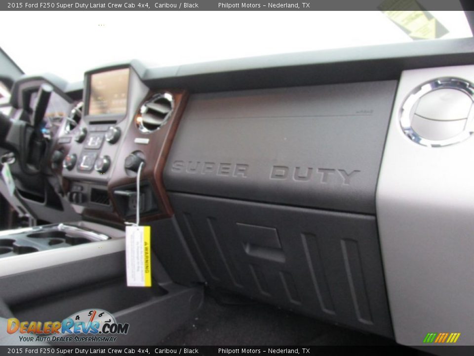 2015 Ford F250 Super Duty Lariat Crew Cab 4x4 Caribou / Black Photo #19