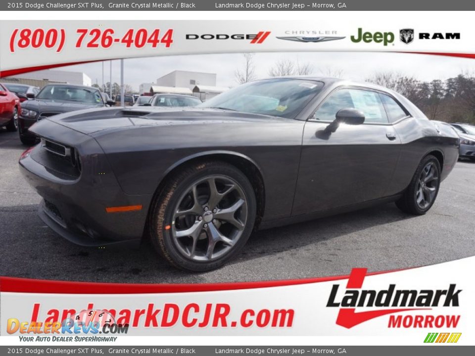 2015 Dodge Challenger SXT Plus Granite Crystal Metallic / Black Photo #1