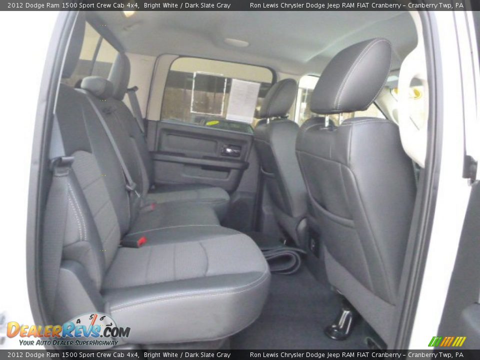 2012 Dodge Ram 1500 Sport Crew Cab 4x4 Bright White / Dark Slate Gray Photo #11