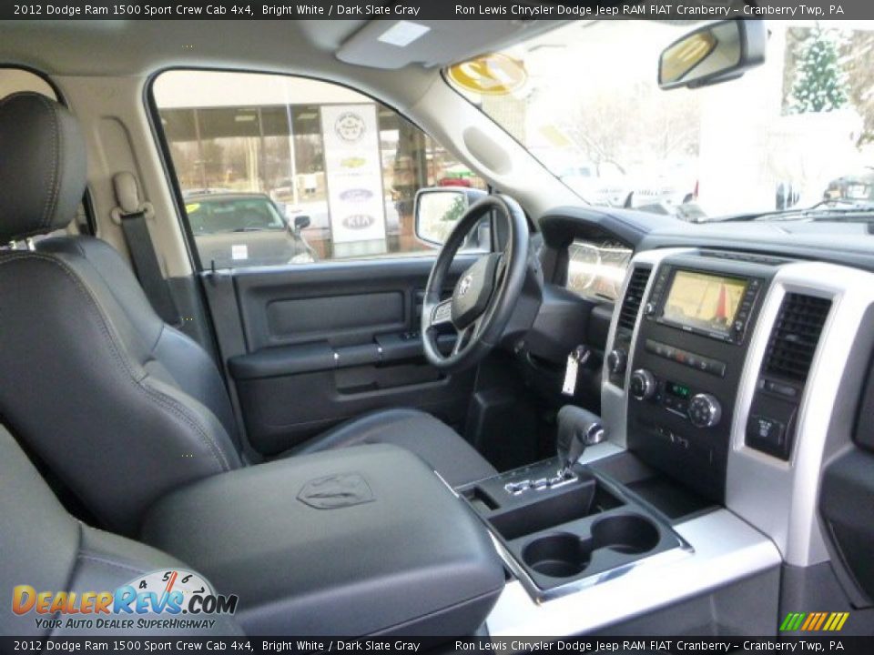 2012 Dodge Ram 1500 Sport Crew Cab 4x4 Bright White / Dark Slate Gray Photo #12