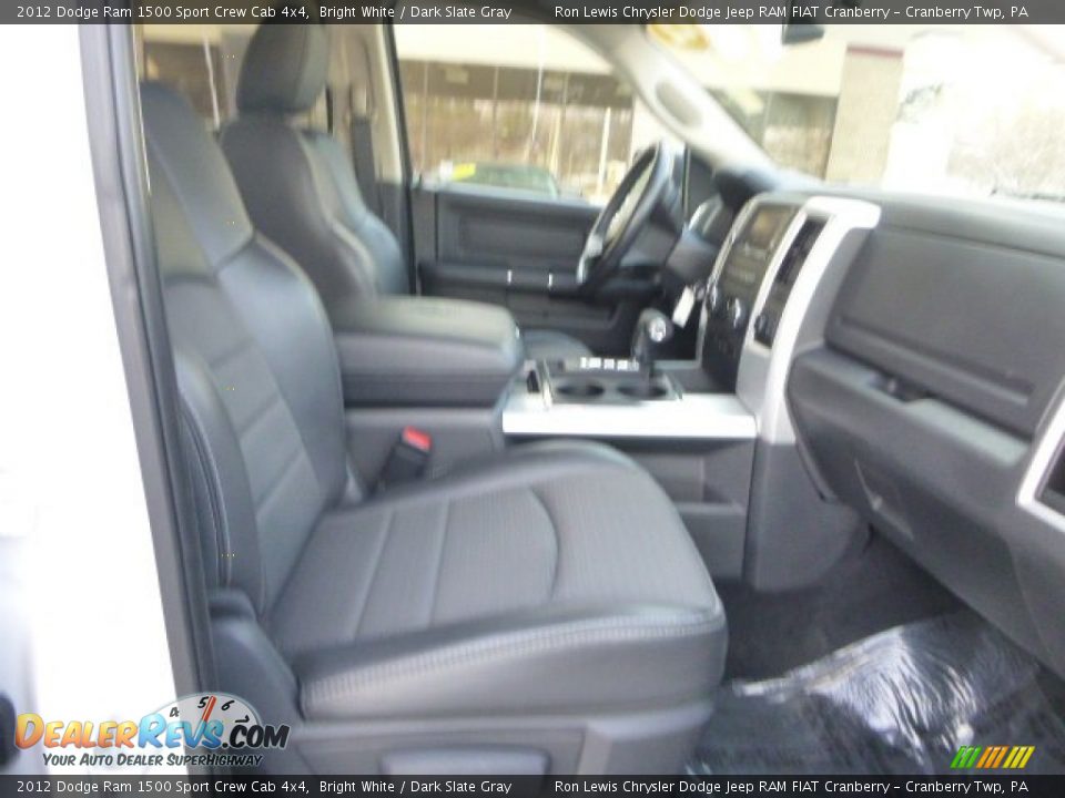 2012 Dodge Ram 1500 Sport Crew Cab 4x4 Bright White / Dark Slate Gray Photo #13