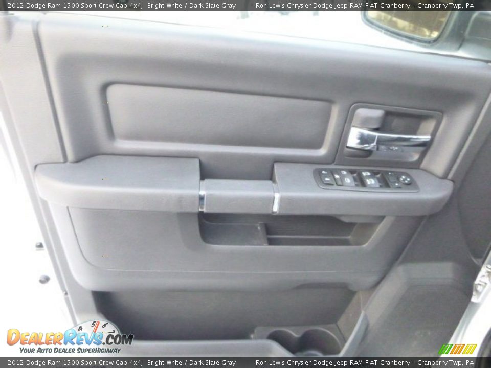 2012 Dodge Ram 1500 Sport Crew Cab 4x4 Bright White / Dark Slate Gray Photo #15
