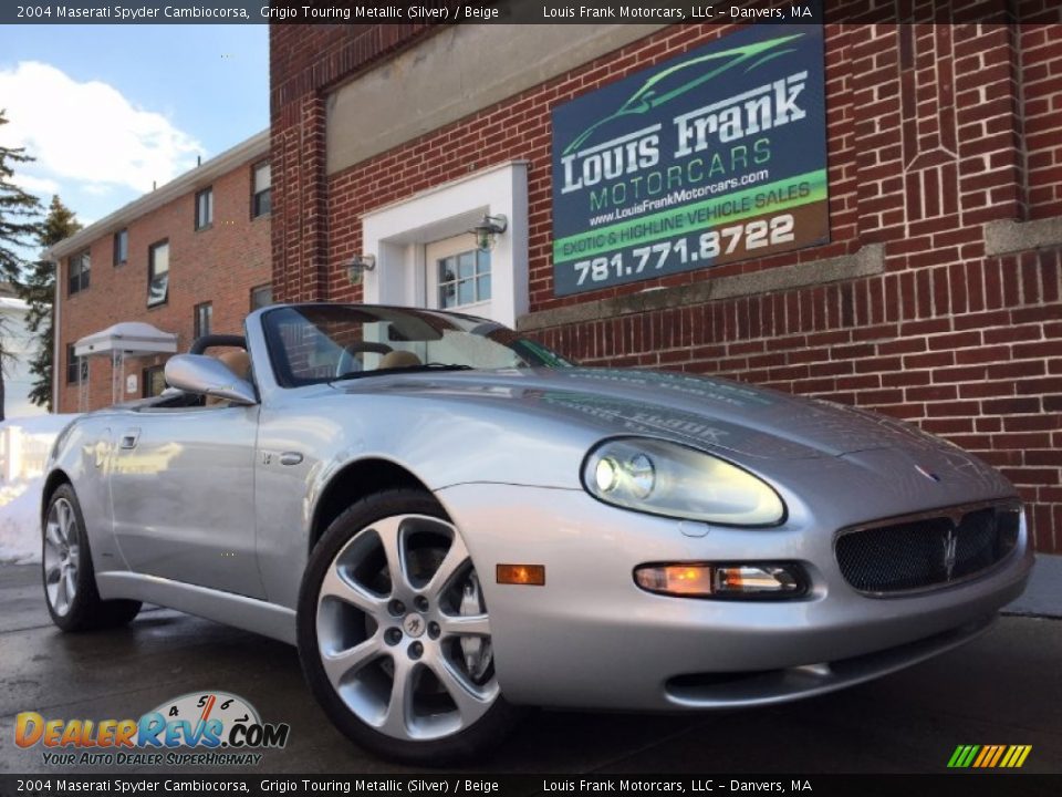 2004 Maserati Spyder Cambiocorsa Grigio Touring Metallic (Silver) / Beige Photo #2