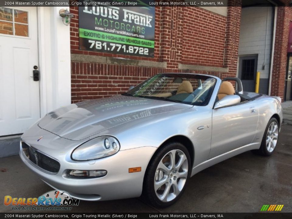 2004 Maserati Spyder Cambiocorsa Grigio Touring Metallic (Silver) / Beige Photo #9