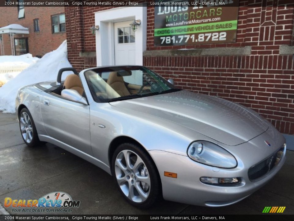 2004 Maserati Spyder Cambiocorsa Grigio Touring Metallic (Silver) / Beige Photo #10