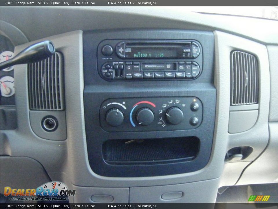 2005 Dodge Ram 1500 ST Quad Cab Black / Taupe Photo #7