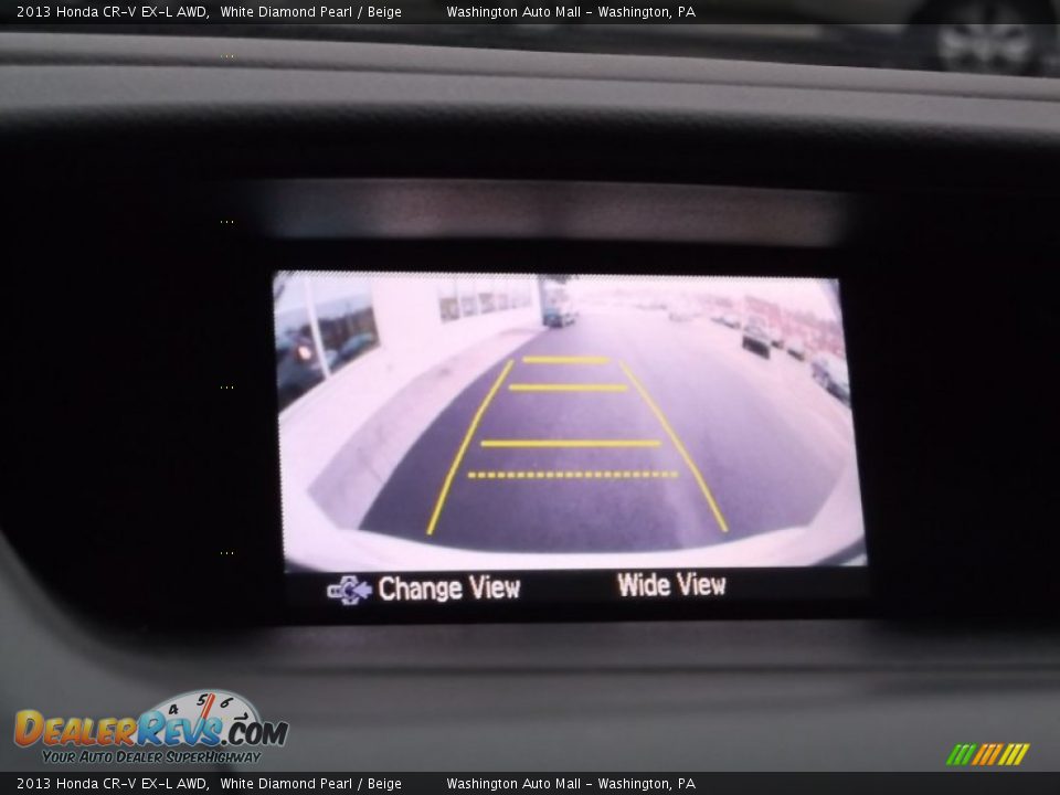 2013 Honda CR-V EX-L AWD White Diamond Pearl / Beige Photo #16