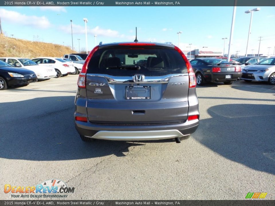 2015 Honda CR-V EX-L AWD Modern Steel Metallic / Gray Photo #5