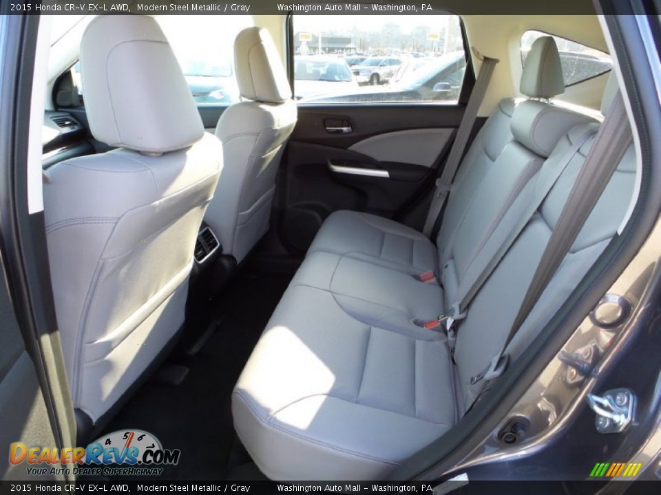 Rear Seat of 2015 Honda CR-V EX-L AWD Photo #12