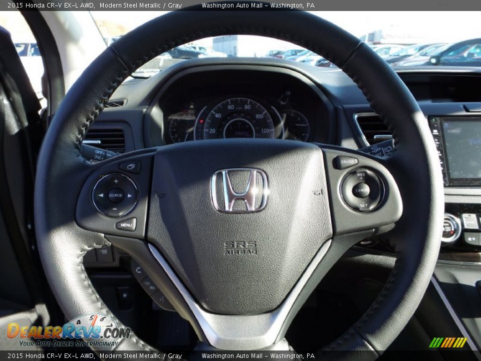 2015 Honda CR-V EX-L AWD Steering Wheel Photo #19