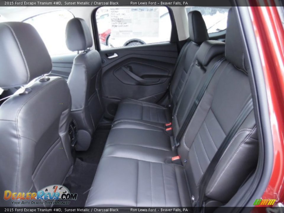 2015 Ford Escape Titanium 4WD Sunset Metallic / Charcoal Black Photo #12