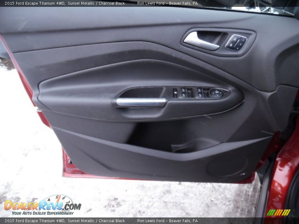 2015 Ford Escape Titanium 4WD Sunset Metallic / Charcoal Black Photo #13