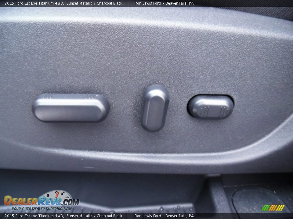 2015 Ford Escape Titanium 4WD Sunset Metallic / Charcoal Black Photo #15