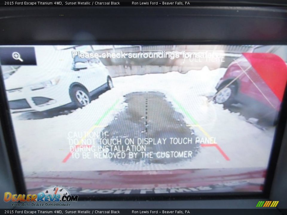 2015 Ford Escape Titanium 4WD Sunset Metallic / Charcoal Black Photo #18