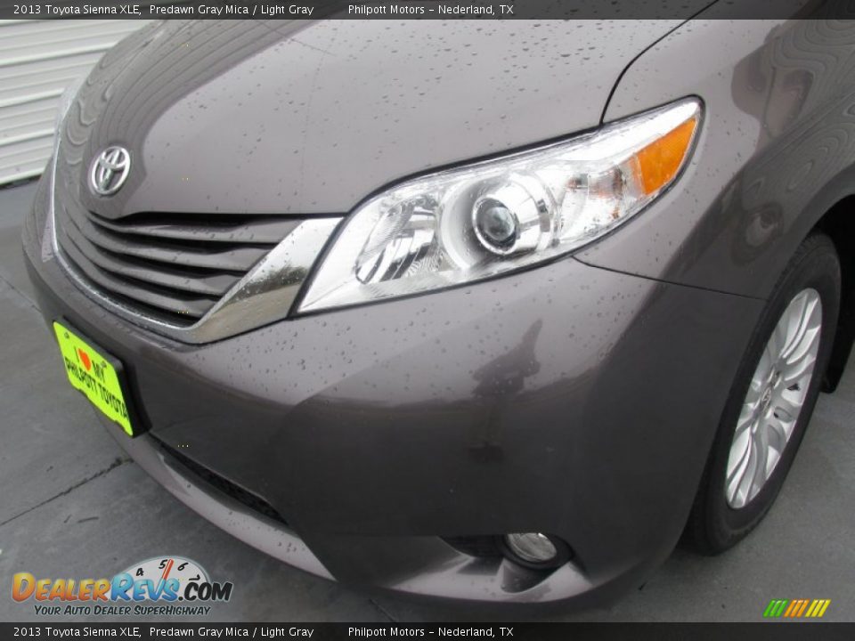 2013 Toyota Sienna XLE Predawn Gray Mica / Light Gray Photo #7