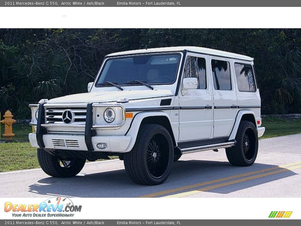 2011 Mercedes-Benz G 550 Arctic White / Ash/Black Photo #2