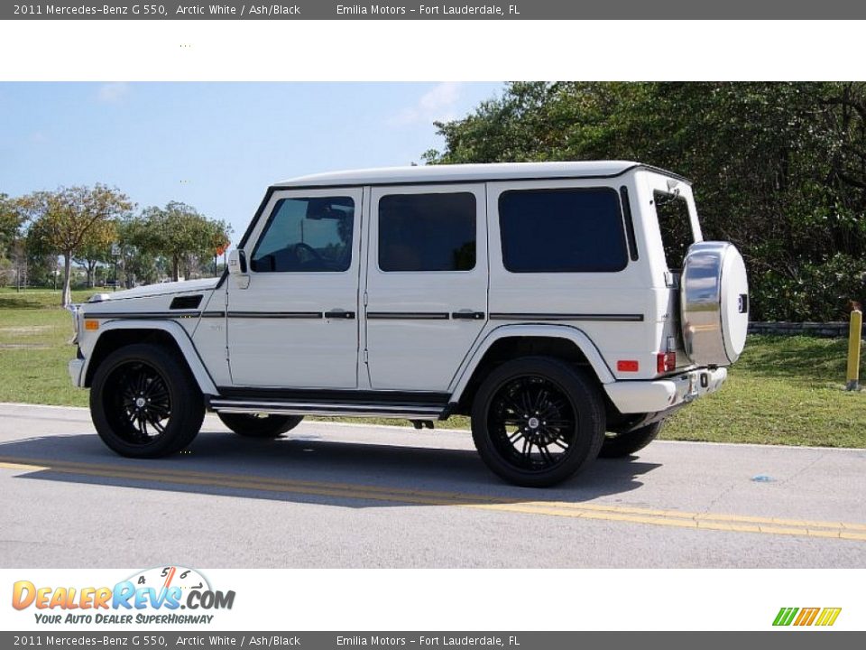 2011 Mercedes-Benz G 550 Arctic White / Ash/Black Photo #6