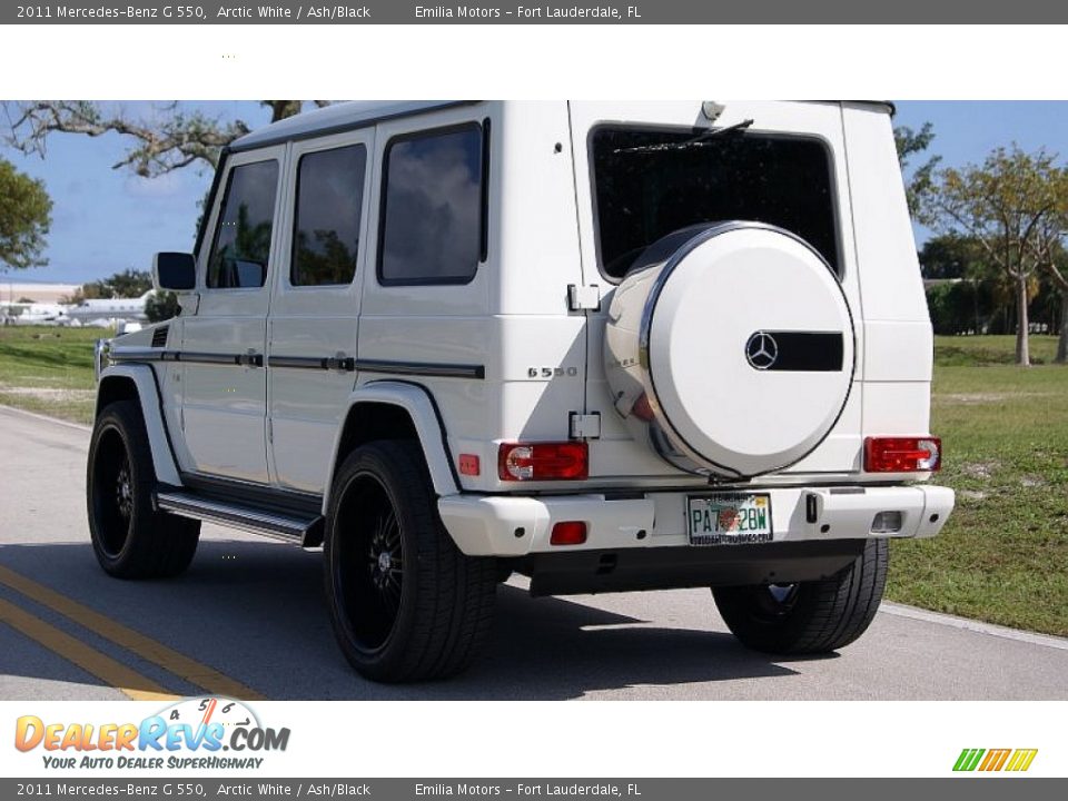 2011 Mercedes-Benz G 550 Arctic White / Ash/Black Photo #7